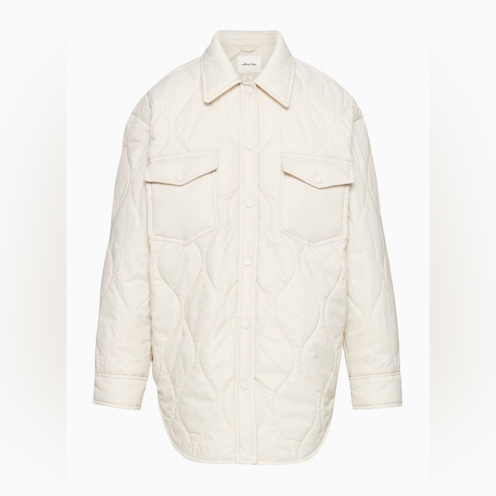 Wilfred Aritzia The Ganna Quilted Jacket Bone XSmall